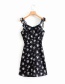 Fashion Black Floral Sling Dress
