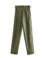 Fashion Armygreen Bow Poplin Trousers