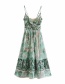 Fashion Green Lace Floral Dress