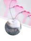 Fashion White Color Natural Color Shell Copper Plated Gold Necklace