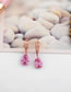Fashion Purple Diamond Drop Earrings