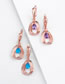 Fashion Purple Ring Circle Earrings