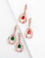 Fashion Pink Ring Circle Earrings