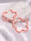 Fashion Orange Geometric Flower Shaped Acrylic Earrings
