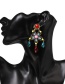 Fashion Color Pentagram Fringed Earrings