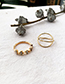 Fashion Gold Alloy Ring Set Of Eight