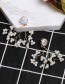 Fashion White Multi-pearl Tassel Earrings