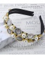 Fashion Gold Beauty Head Sea Star With Diamond Flower Headband
