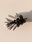 Fashion Black Transparent Flower Pearl Hair Clip