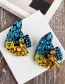 Fashion Color Resin-studded Watermelon Earrings