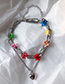 Fashion Color Chain Love Small Flower Necklace