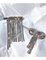 Fashion Silver Bow Flash Diamond Bow Clip