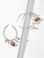 Fashion Conch Natural Conch Alloy Copper C-shaped Earrings