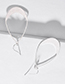 Fashion Gold Copper Wire Fan-shaped Hollow Drop Ear Studs