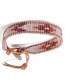Fashion Pink Rice Beads Woven Bracelet