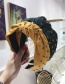Fashion Black Hot Drilling Knotted Wide-brimmed Headband