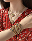 Fashion T Multi-color Copper Inlaid Zircon Letter Necklace