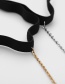 Fashion White K Single Layer Metal Elastic Chain Thigh Chain