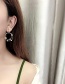Fashion Silver Pearl Hollow Ring Stitching Stud Earrings