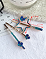 Fashion Blue Alloy Diamond Five-pointed Star Butterfly Hair Clip Set