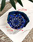 Fashion Blue Alloy Diamond Flower Electronic Watch