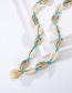 Fashion Silver Woven Shell Clamshell Alloy Necklace