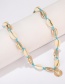 Fashion Silver Woven Shell Clamshell Alloy Necklace
