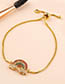 Fashion Rainbow Necklace Gold Zircon Necklace