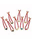Fashion Red Rope Color Cross Drawstring Bracelet