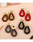 Fashion Color Crystal Rice Beads Drops Geometric Earrings
