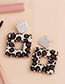 Fashion Black And White Stripes Rice Beads Earrings