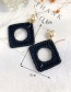 Fashion Yellow Alloy Pearl Wax Rope Preparation Square Earrings