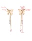 Fashion Gold  Silver Needle Butterfly Studded Tassel Earrings