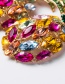 Fashion Ab Color Diamond-encrusted Fruit Earrings