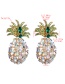 Fashion Gold Diamond-encrusted Fruit Earrings