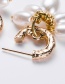 Fashion White Multi-layer Imitation Pearl Flower Cluster Earrings