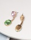 Fashion Color Diamond-shaped Geometric Drop Earrings