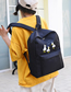 Fashion Yellow Backpack Four-piece Suit