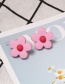 Fashion Pink Soft Ceramic Flower Earrings