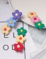 Fashion Yellow Pink Green Small Flower Hair Clip