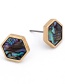 Fashion Color 8 Words Imitation Natural Stone Earrings