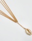 Fashion Gold Fringed Shell U-shaped Waist Chain