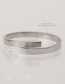 Fashion Steel Color Stainless Steel Geometric Smooth Ring