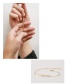 Fashion Gold Stainless Steel Geometric Rectangular Bracelet