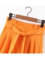 Fashion Orange Strap Straight Pants