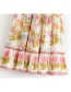 Fashion Beige Printed Elastic Waist Strap Skirt