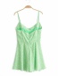 Fashion Green Flower Print Jumpsuit