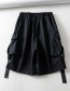 Fashion Green Five-point Tie Stitching Tooling Shorts