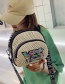 Fashion Yes White Cross-stitched Embroidered Letter Sequin Shoulder Bag