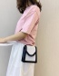 Fashion Black Bright Diamond Flip One Shoulder Messenger Bag